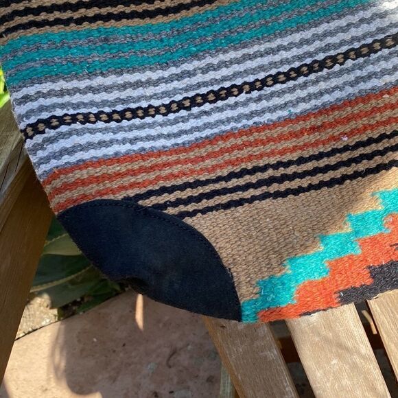 Turquoise Saddle Blanket South Western Purse - Picture 3 of 5